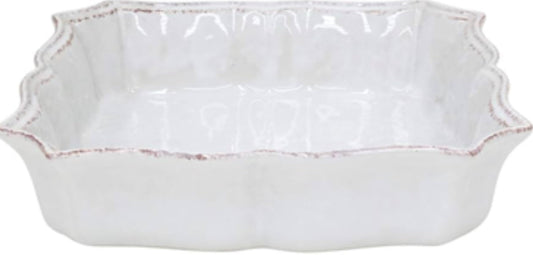 Casafina Impressions White 9.5 x 8 Square Baker