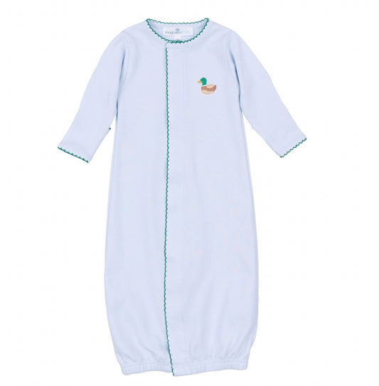 Magnolia Baby Mini Mallard Embroidered Converter-Light Blue