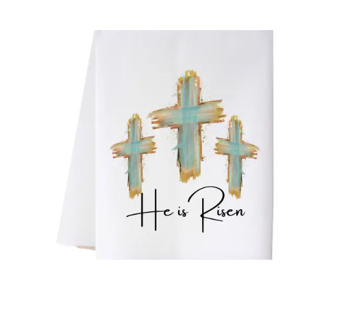 Cora & Pate Tea Towel-Three Crosses