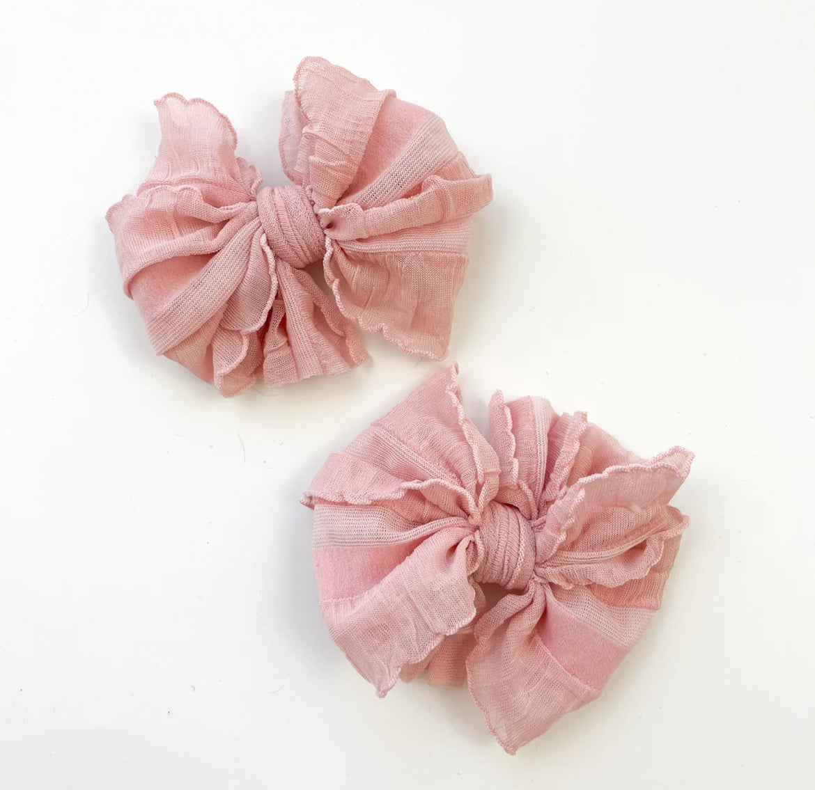 Rockin Royalty Ruffle Clip 2-Pack-Paris Pink