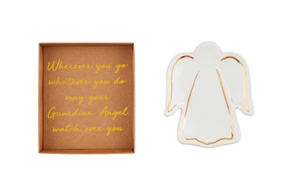 Mudpie Stripe Wing Angel Tidbit Dish