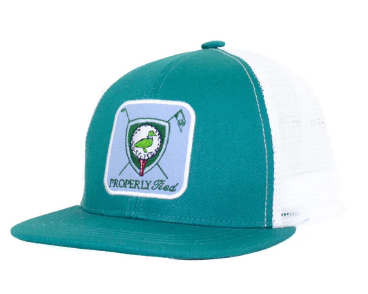 Properly Tied Boys Trucker Hat-Tee Time