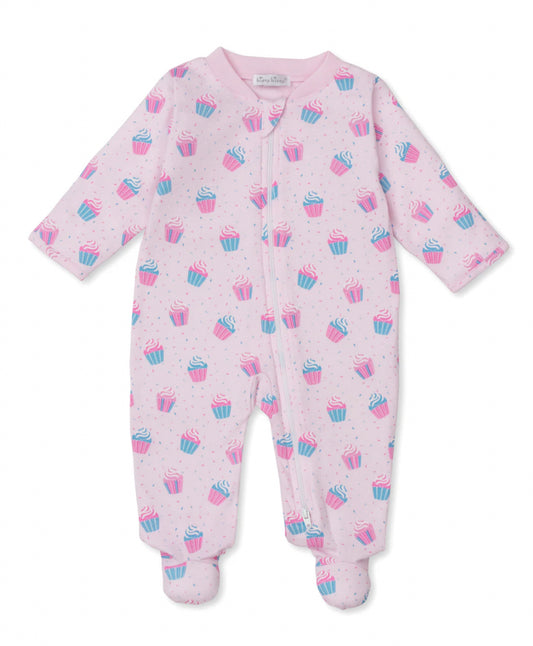 Kissy Kissy Cupcake Party Zip Footie
