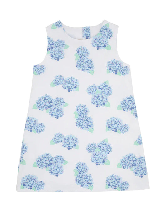 Beaufort Bonnet Annie Apron Dress-Happiest Hydrangeas (Size 2T)