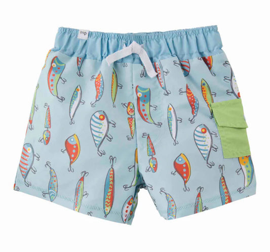 Mudpie Baby Fishing Lure Swim Trunks