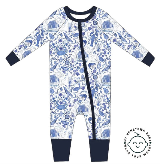 My Hometown Baby Southern Blues Premium Bamboo Zippy