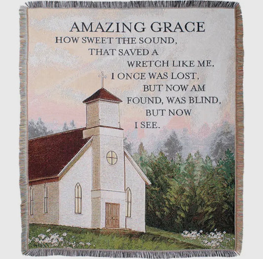 Carson Home Gifts Woven Tapestry Throw-Amazing Grace