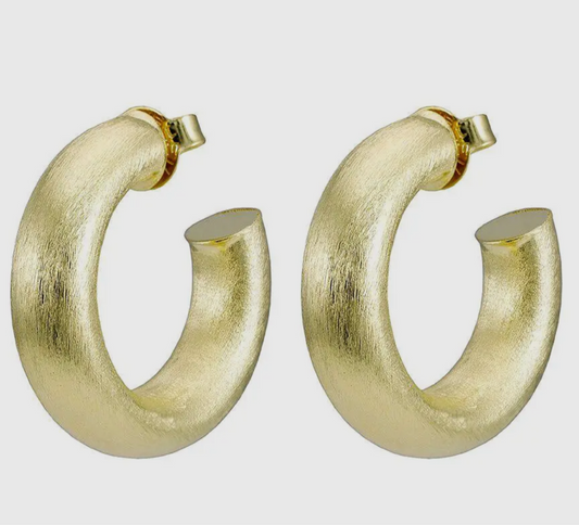 Sheila Fajl Ilana Hoop Earrings-18K Gold Plated