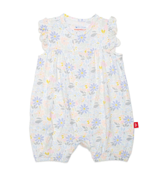 Magnetic Me Darby Modal Magnetic Short Sleeve Romper (9-12 months)