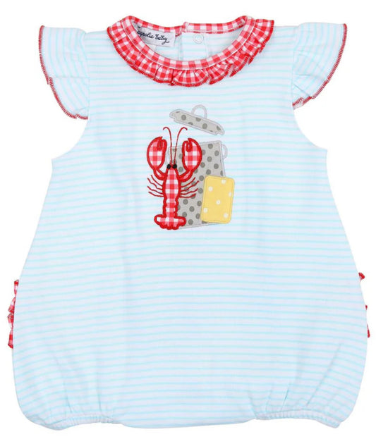 Magnolia Baby Ruffle Sleeve Crawfish Bubble (6 months)