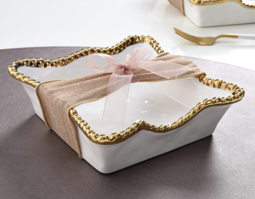 Pampa Bay Cocktail Napkin Holder-Golden Salerno