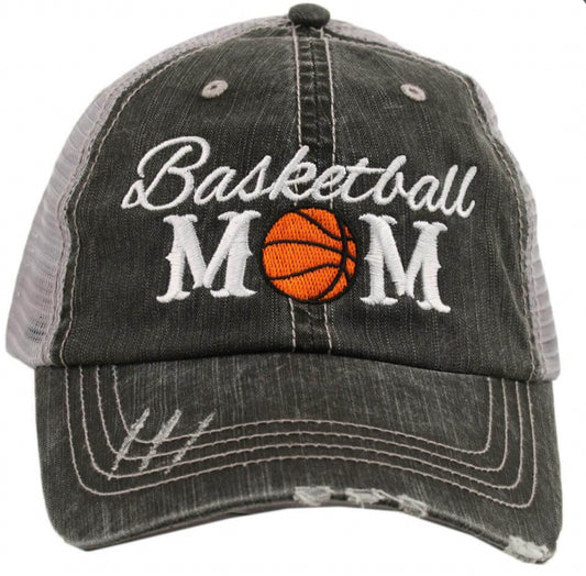 Katydid Trucker Hat-Basketball Mom