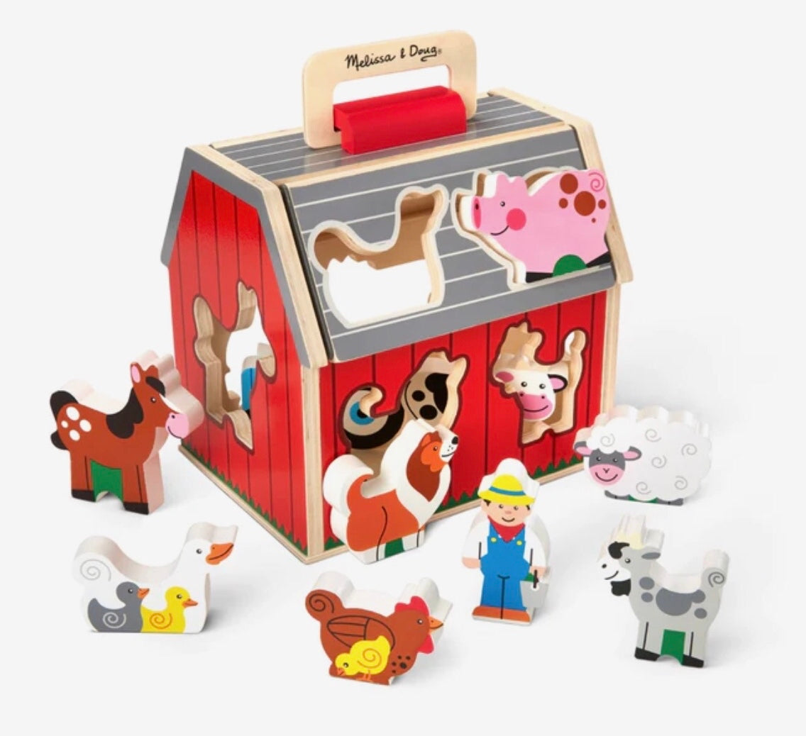 Melissa & Doug Take-Along Sorting Barn