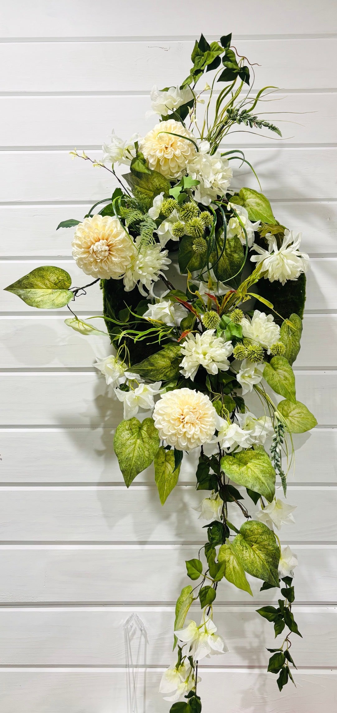 White Floral Wreath