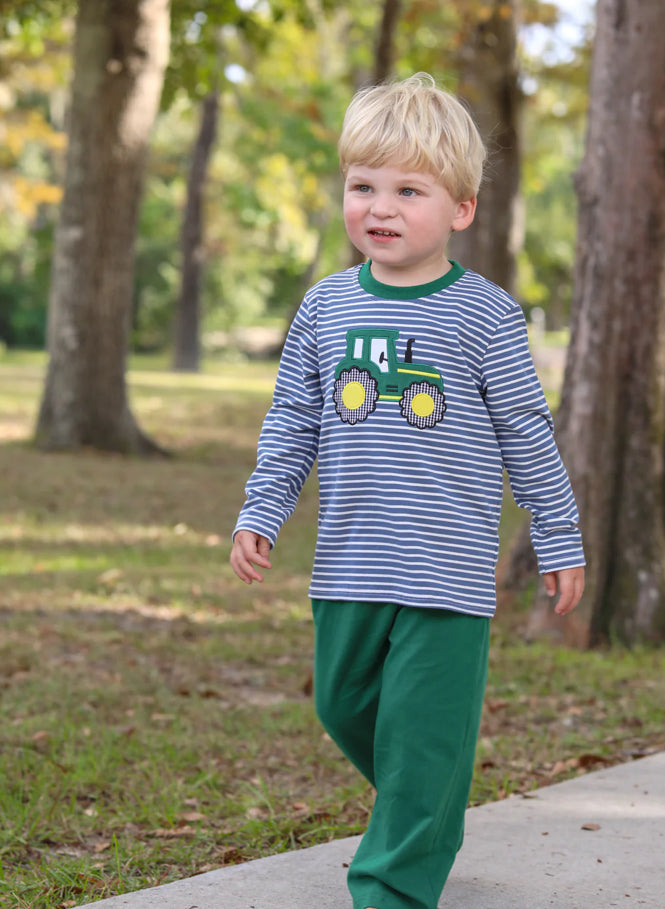 Trotter Street Kids Tractor Pants Set