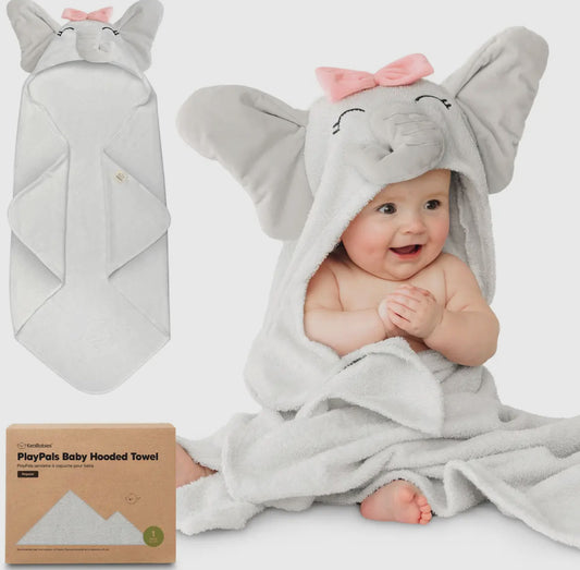 KeaBabies Playpals Hooded Baby Bath Towel-Ella