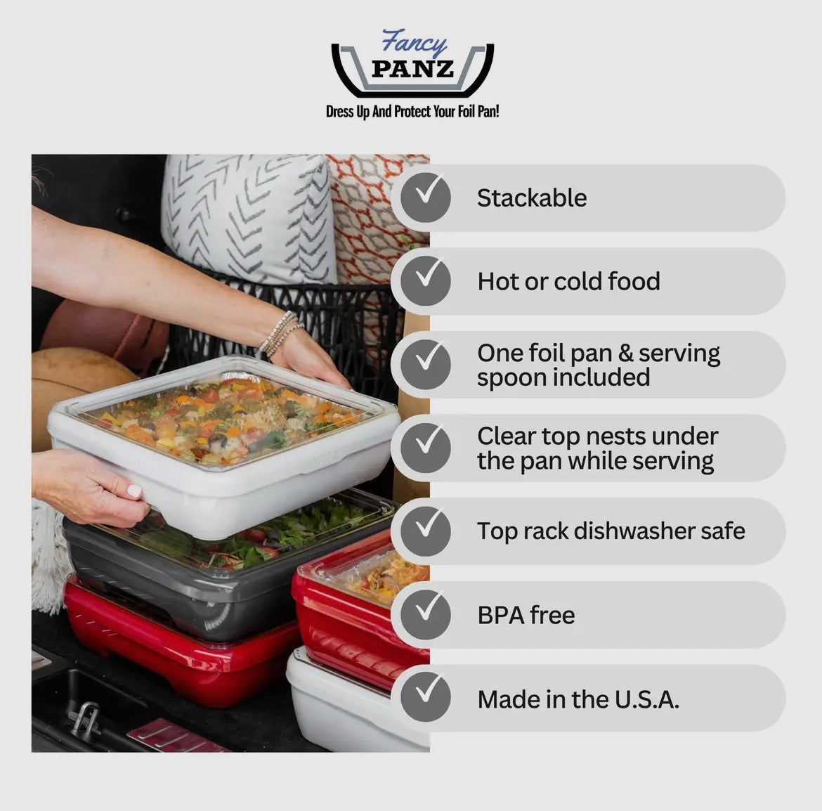 Fancy Panz Gold Cake Set with Lid and Serving Spoon (9x13)