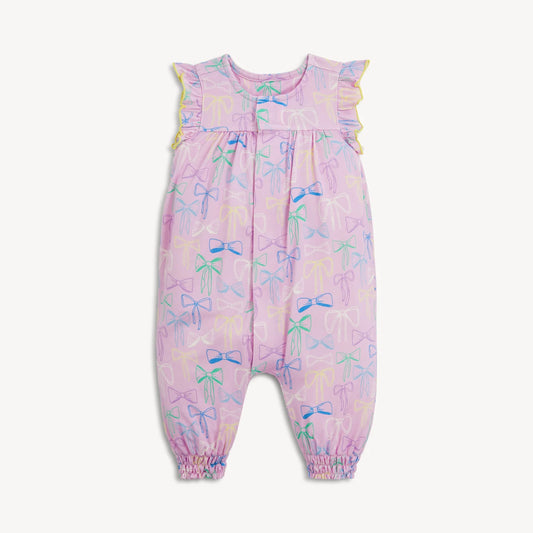 Magnetic Me Flutter Sleeve Romper-Take a Bow