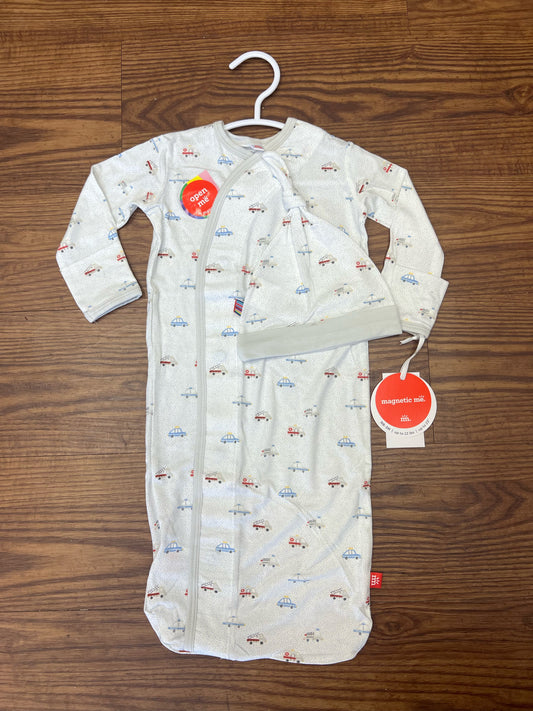 Magnetic Me Hug Dispatcher Gown+Hat Set (Newborn-3 months)