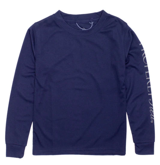 Properly Tied Baby/Boys Tidal Rashguard-Navy