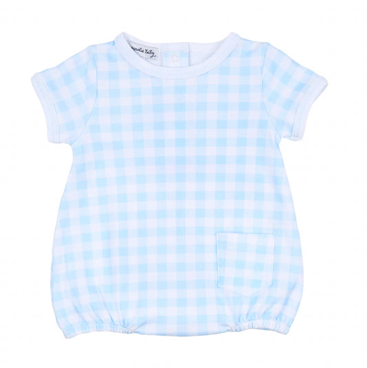 Magnolia Baby Blue Checked Bubble