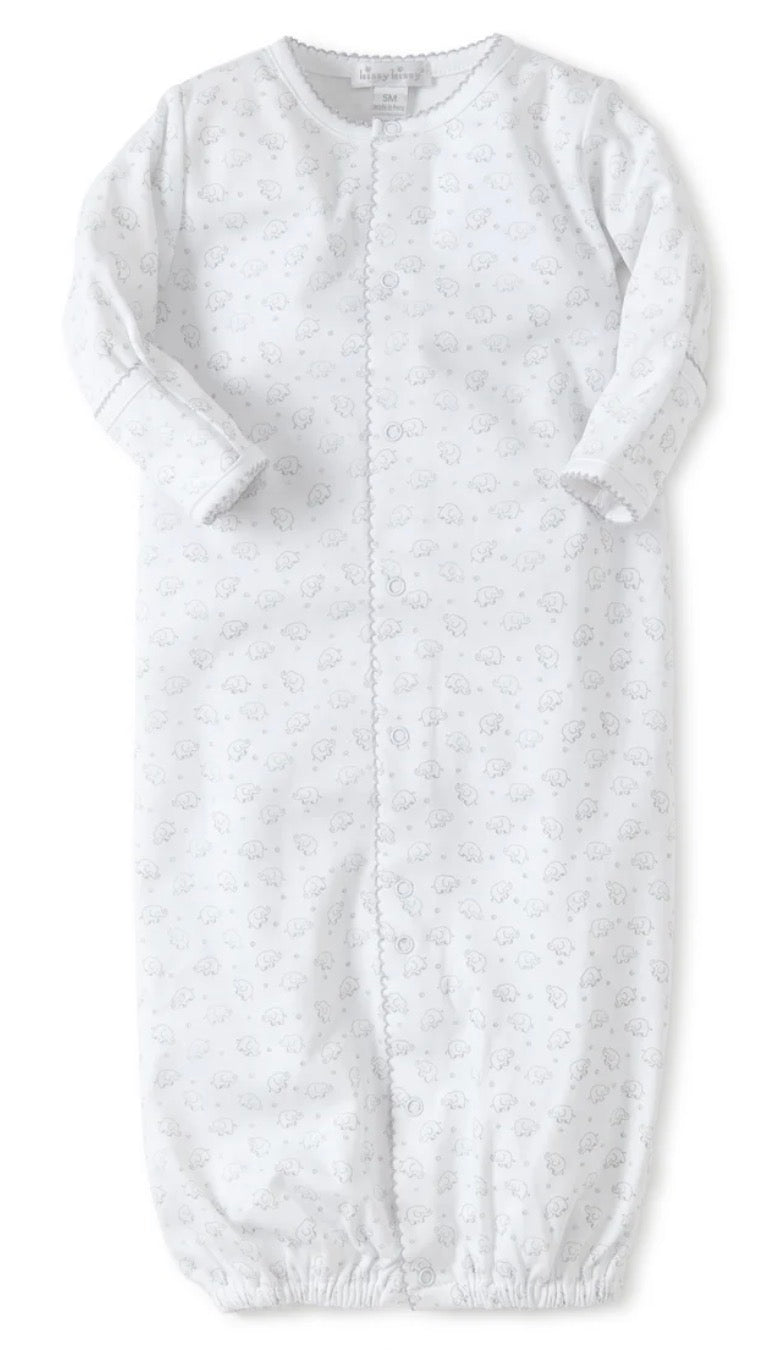 Kissy Kissy Ele-Fun Convertible Gown-Silver (Preemie)