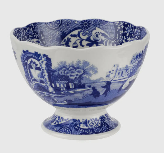 Spode Blue Italian Footed Bowl