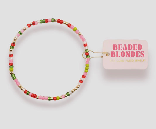 Beaded Blondes Jingle Bell Sprinkle Bracelet-Standard