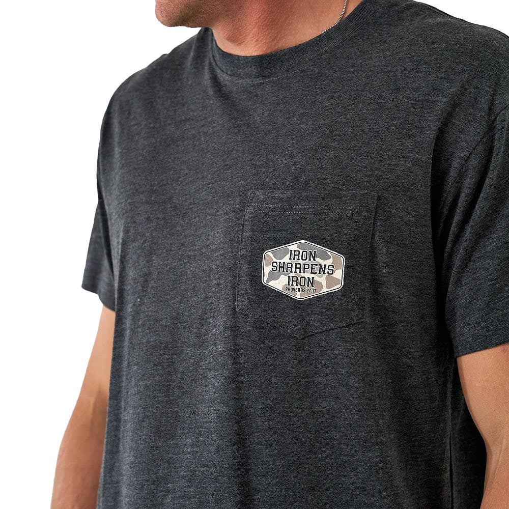 Burlebo Short Sleeve Tee-Iron Sharpens Iron Grey