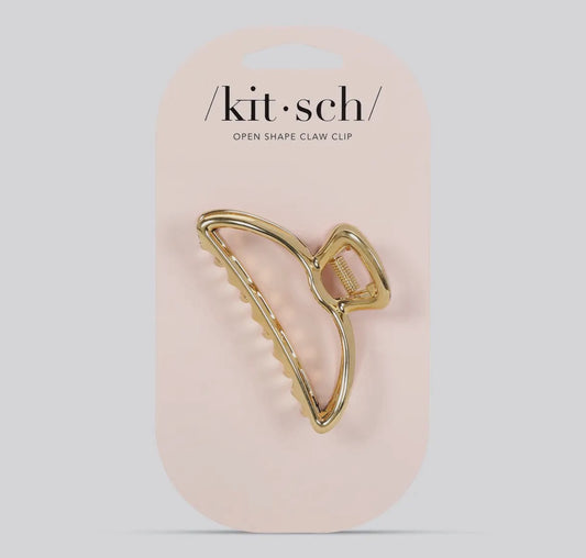 Kitsch Open Shape Claw Clip-Gold