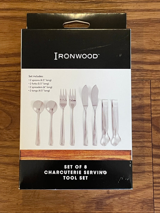 Ironwood Charcuterie Serving Tool Set (Set of 8)