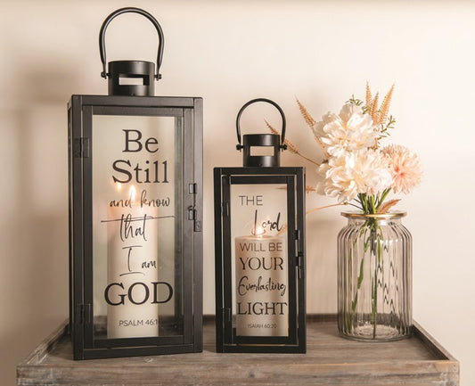 Inspirations Small Metal Lantern-The Lord Will Be Your Light