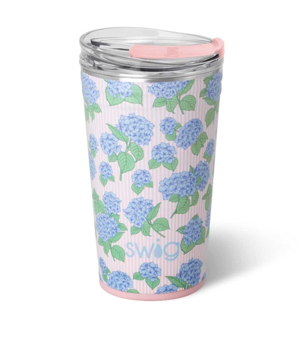 Swig Hydrangeas Party Cup (24oz)