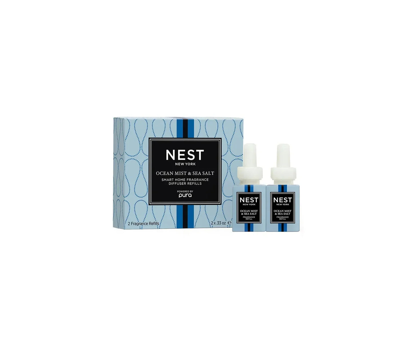 NEST x Pura Smart Home Fragrance Diffuser Refill Duo-Ocean Mist & Sea Salt