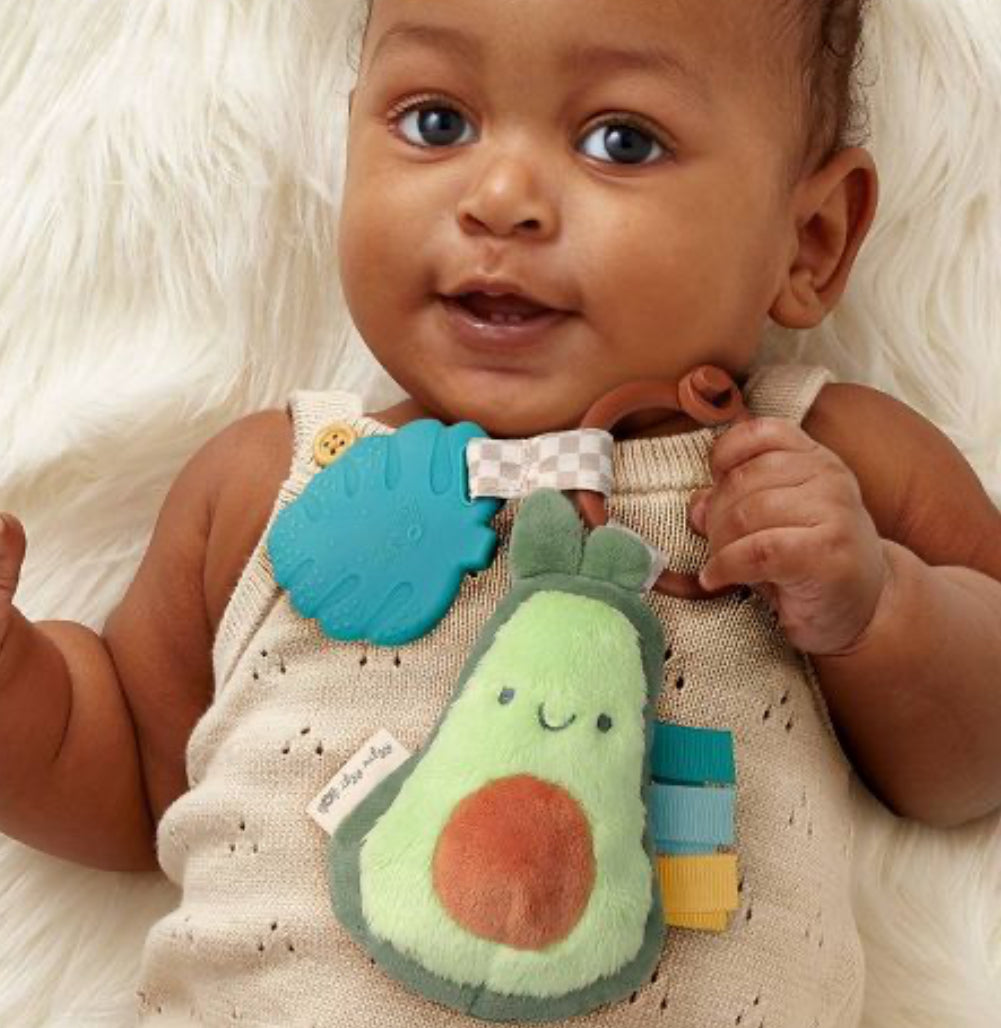 Itzy Ritzy Itzy Pal Plus + Teether-Avocado