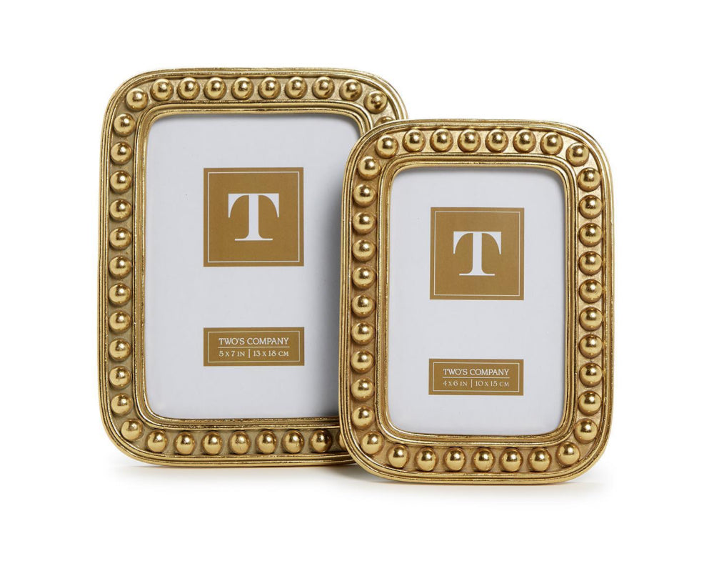 Two’s Company Gold Ball Photo Frame-4x6