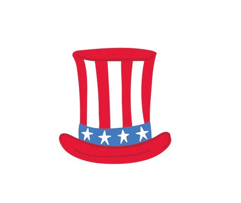 Happy Everything Uncle Sam Hat Mini Attachment