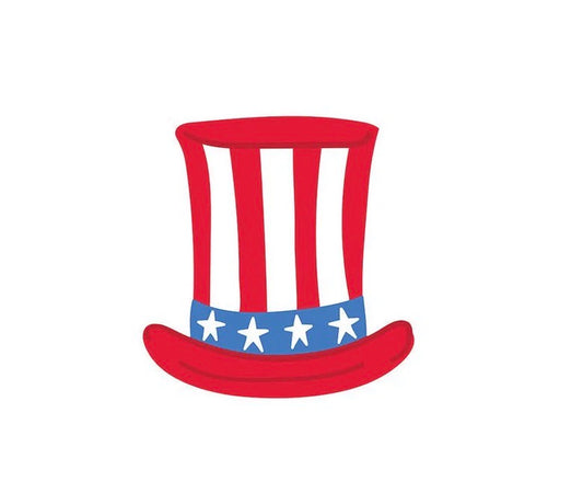 Happy Everything Uncle Sam Hat Mini Attachment