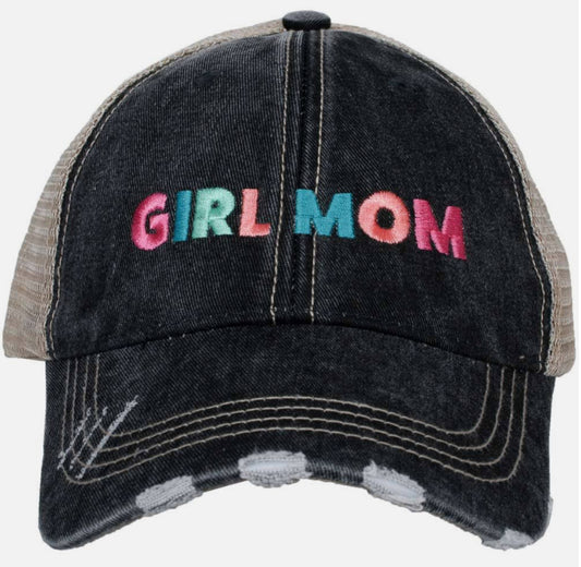 Katydid Trucker Hat-Girl Mom