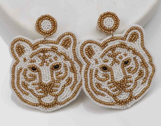 The Royal Standard Earrings-Tiger Head