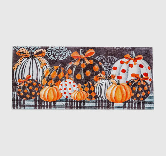 Evergreen Enterprises Elegant Patterned Pumpkins Sassafras Switch Mat
