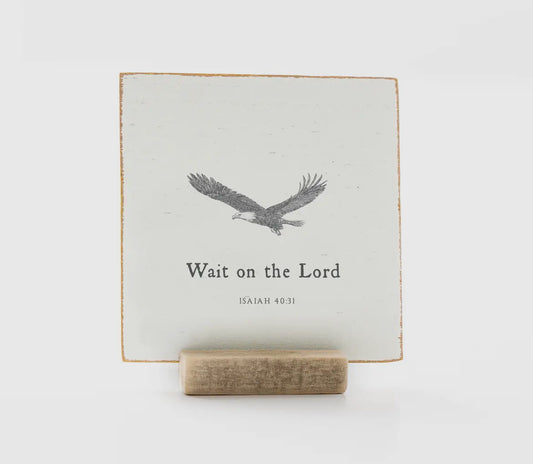Revelation Culture 4x4 Scripture Sign-Eagle