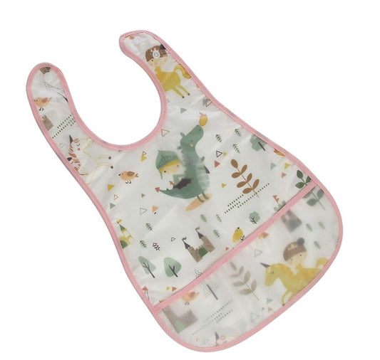 London Bridge Wipeable Bib With Pocket-Princess