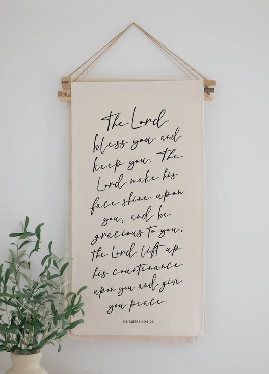 Revelation Culture Hanging Scroll Banner-The Lord Bless