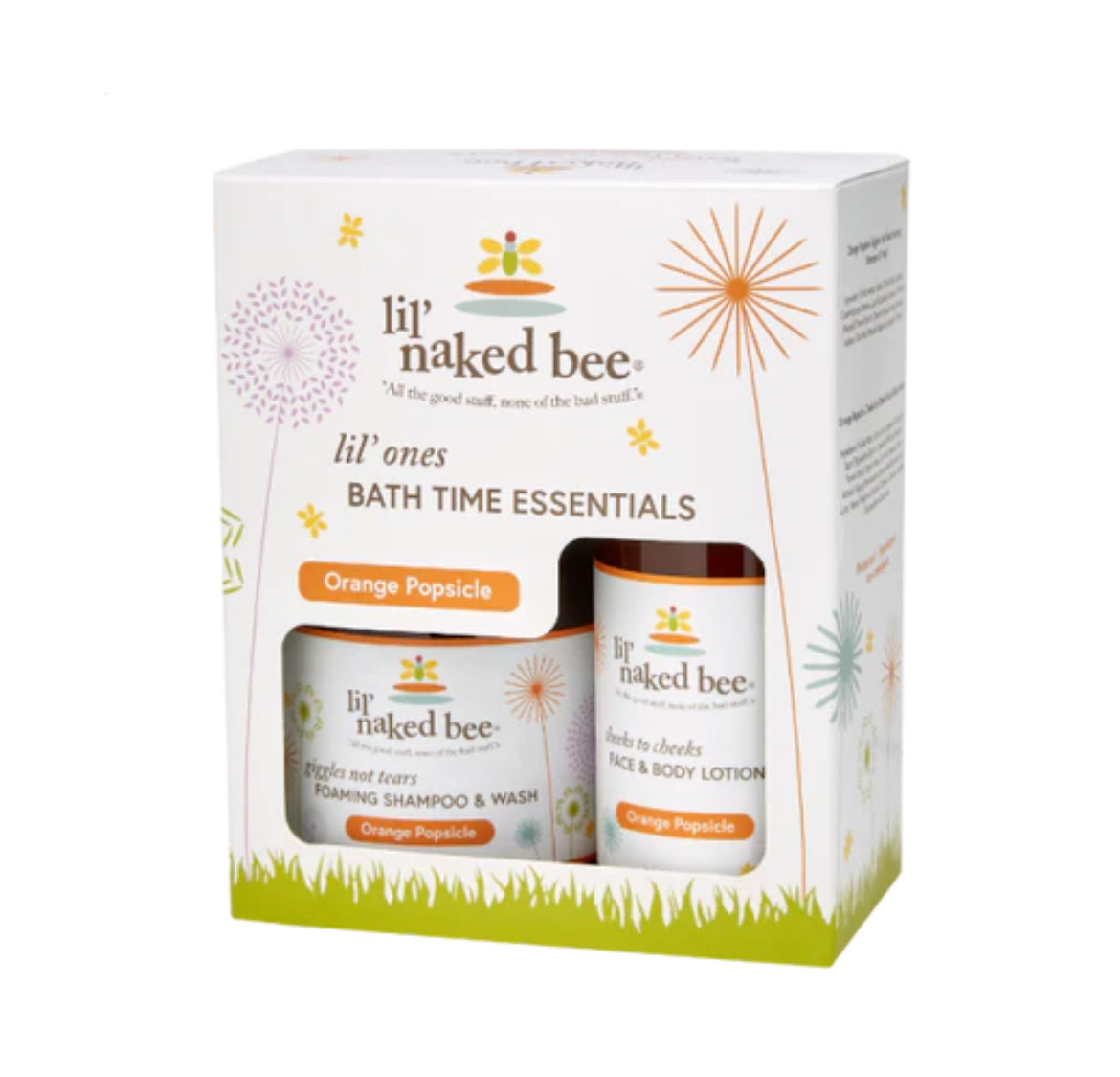 Naked Bee Lil' Ones Bath Time Gift Set-Orange Popsicle