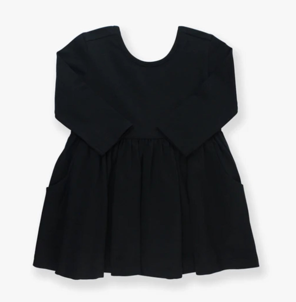 Rufflebutts Black Twirl Dress