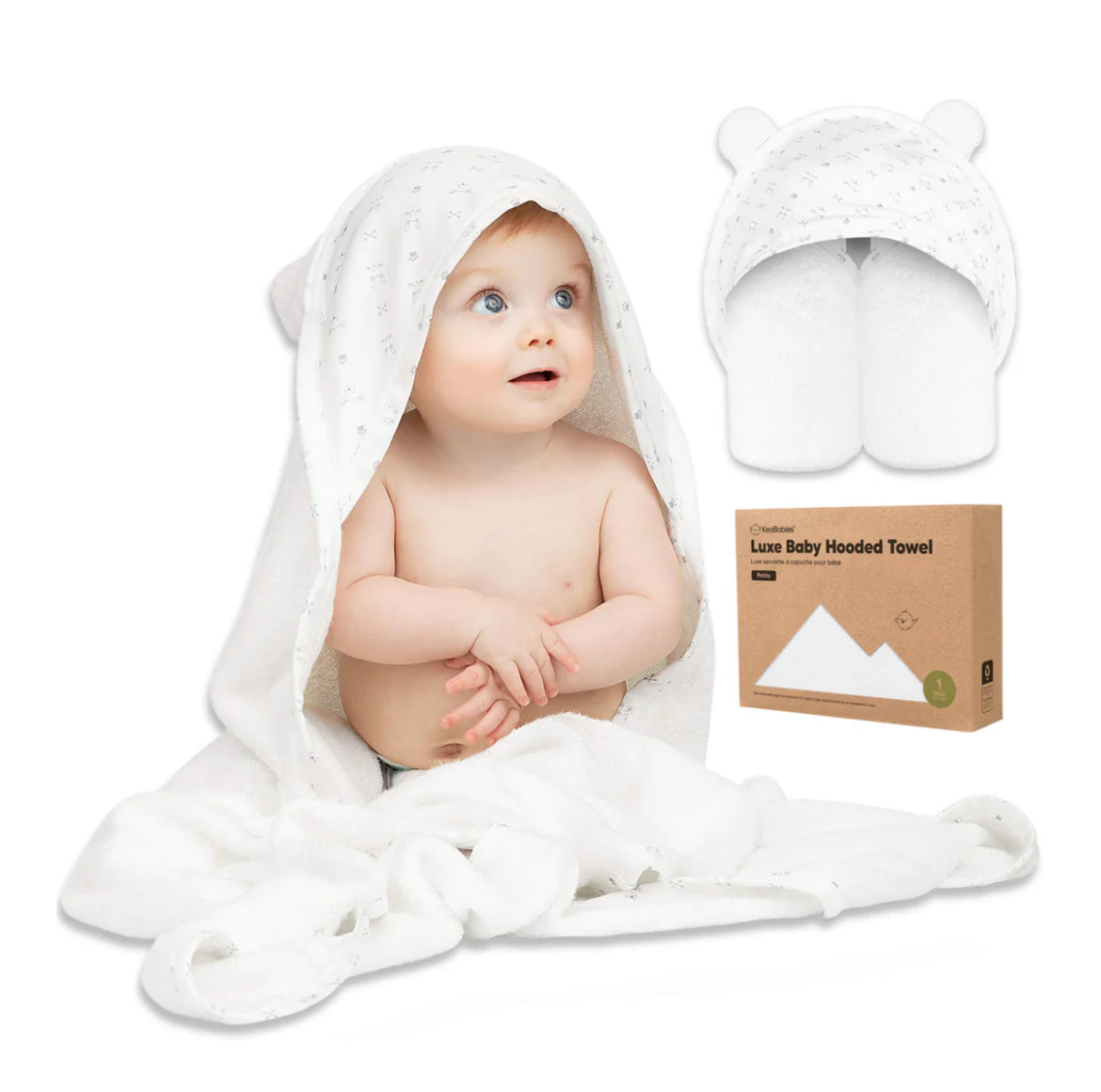 KeaBabies Baby Hooded Towel-Bunnies