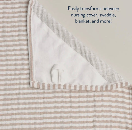 Itzy Ritzy Breastfeeding Boss-Chai Stripe