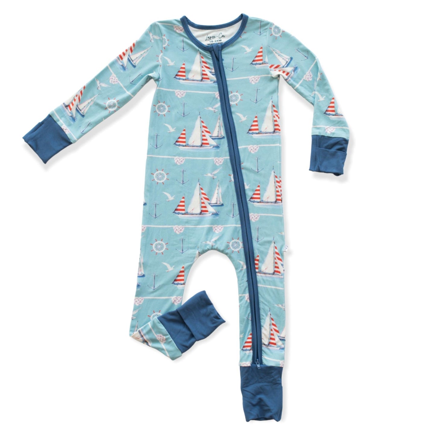 BECKETT SHIPS BAMBOO CONVERTIBLE ZIPPER FOOTIE