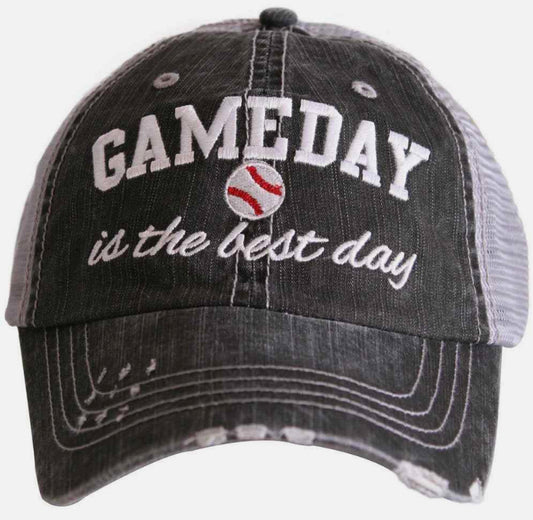 Katydid Trucker Hat-Gameday Is The Best Day Baseball